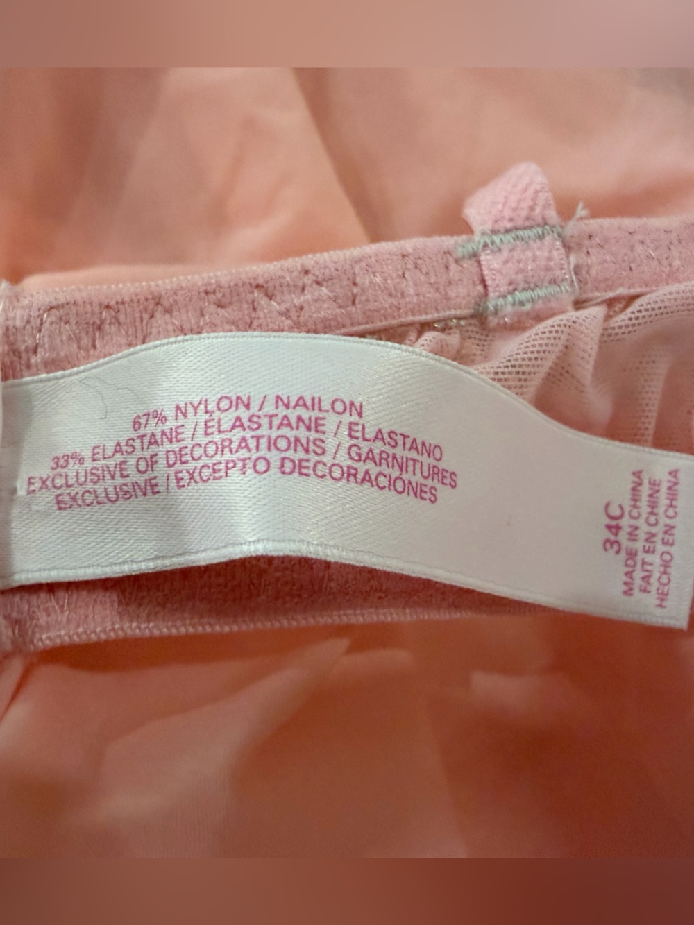 Victoria's Secret Peach Lace-Trim Chemise - Picture 9 of 11